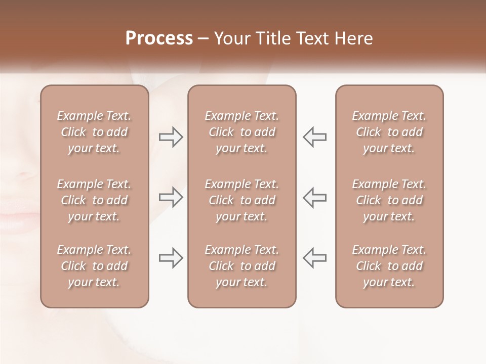 A Woman Getting A Facial Massage With A Towel On Her Head PowerPoint Template