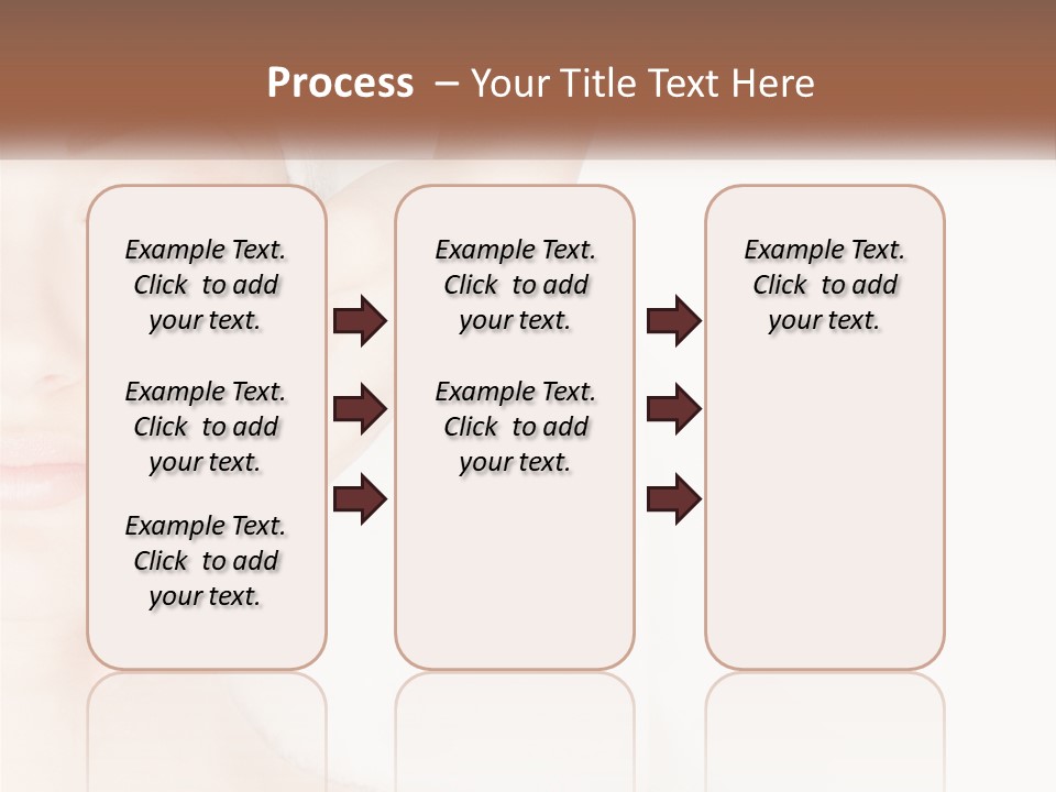 A Woman Getting A Facial Massage With A Towel On Her Head PowerPoint Template