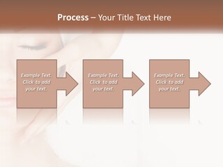 A Woman Getting A Facial Massage With A Towel On Her Head PowerPoint Template