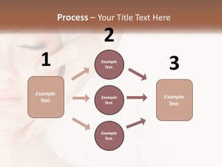A Woman Getting A Facial Massage With A Towel On Her Head PowerPoint Template
