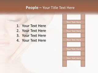 A Woman Getting A Facial Massage With A Towel On Her Head PowerPoint Template