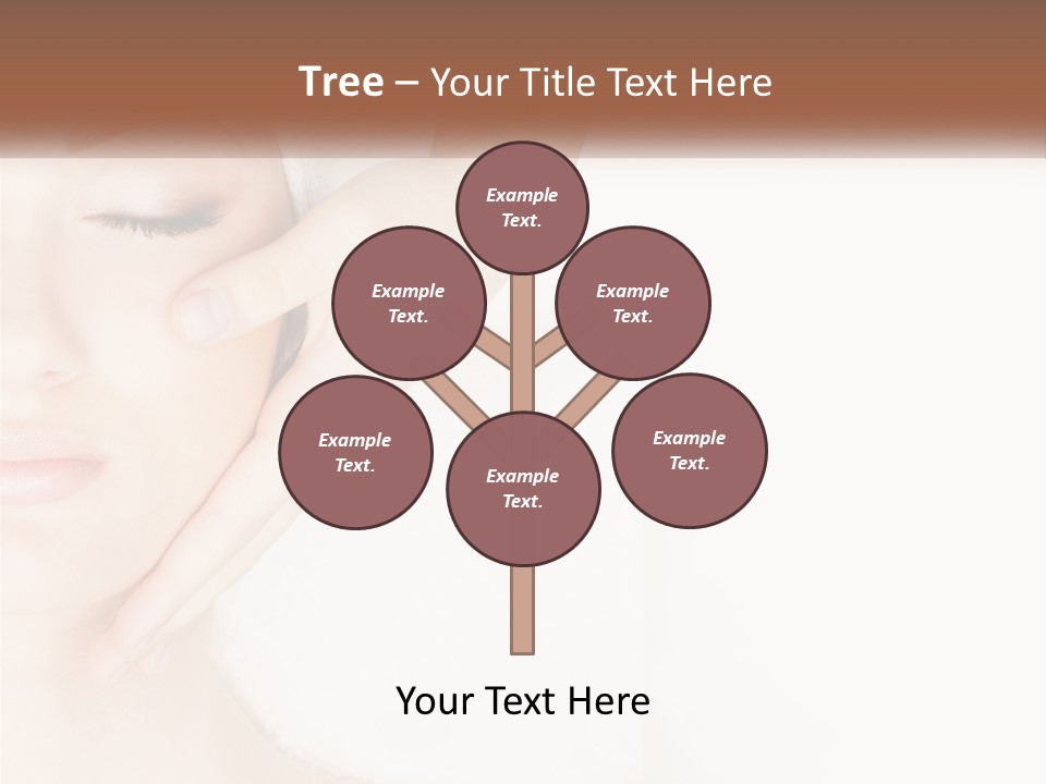 A Woman Getting A Facial Massage With A Towel On Her Head PowerPoint Template