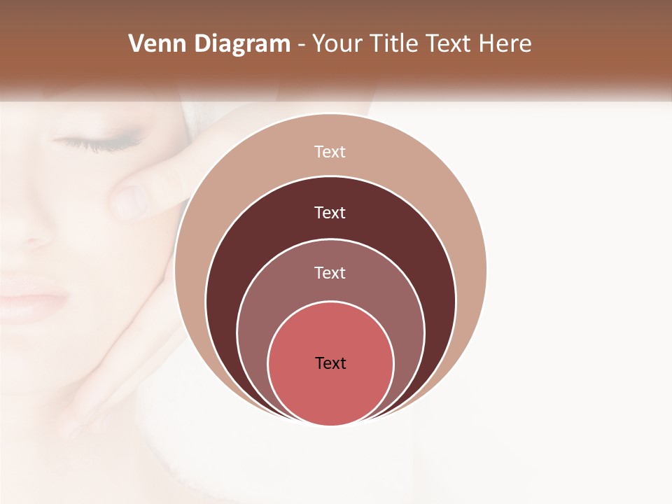 A Woman Getting A Facial Massage With A Towel On Her Head PowerPoint Template