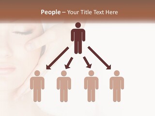 A Woman Getting A Facial Massage With A Towel On Her Head PowerPoint Template