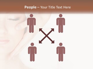 A Woman Getting A Facial Massage With A Towel On Her Head PowerPoint Template