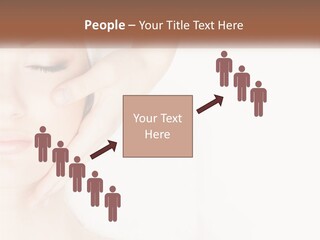 A Woman Getting A Facial Massage With A Towel On Her Head PowerPoint Template