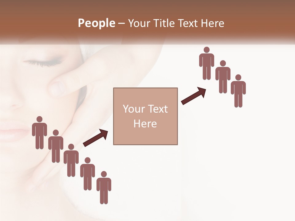 A Woman Getting A Facial Massage With A Towel On Her Head PowerPoint Template