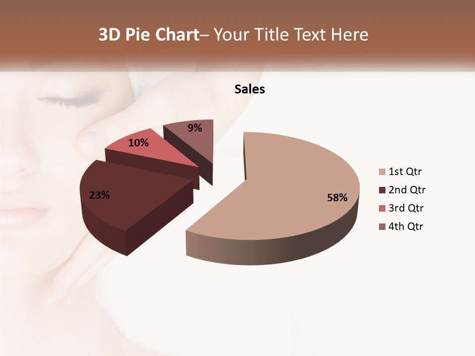 A Woman Getting A Facial Massage With A Towel On Her Head PowerPoint Template