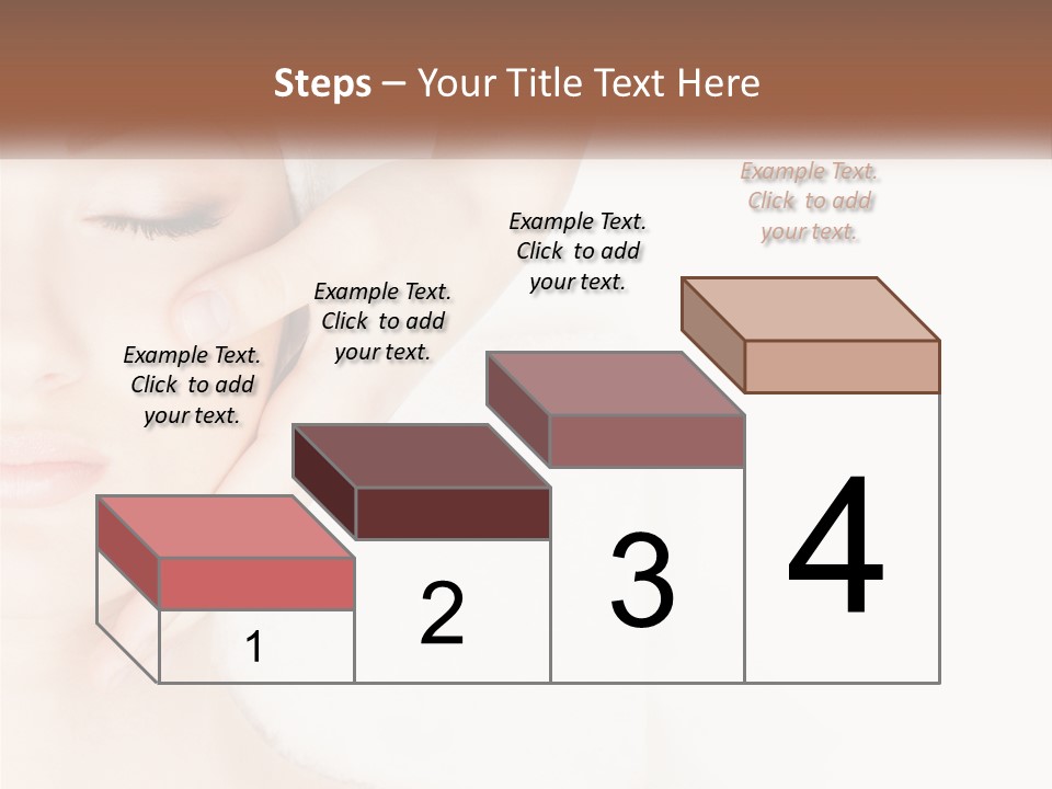 A Woman Getting A Facial Massage With A Towel On Her Head PowerPoint Template