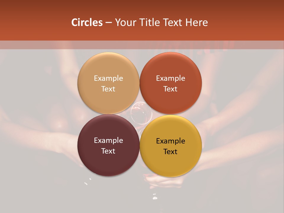 A Group Of People Holding Wine Glasses In Their Hands PowerPoint Template