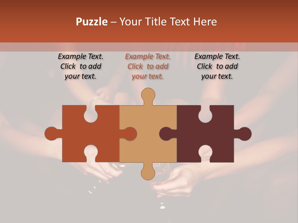 A Group Of People Holding Wine Glasses In Their Hands PowerPoint Template