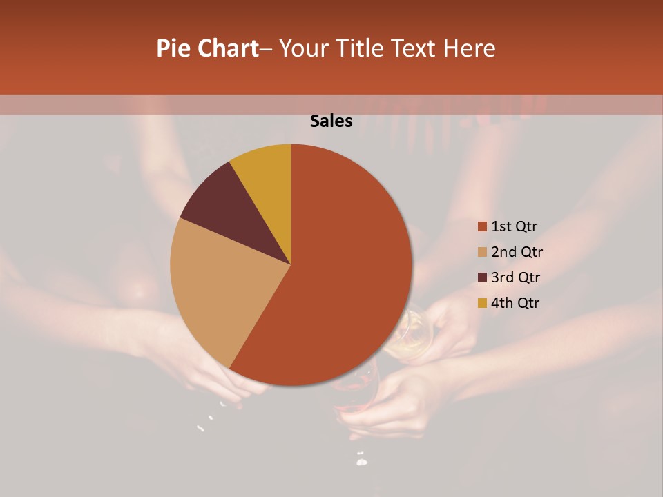 A Group Of People Holding Wine Glasses In Their Hands PowerPoint Template