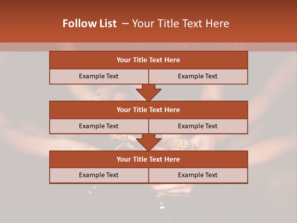 A Group Of People Holding Wine Glasses In Their Hands PowerPoint Template