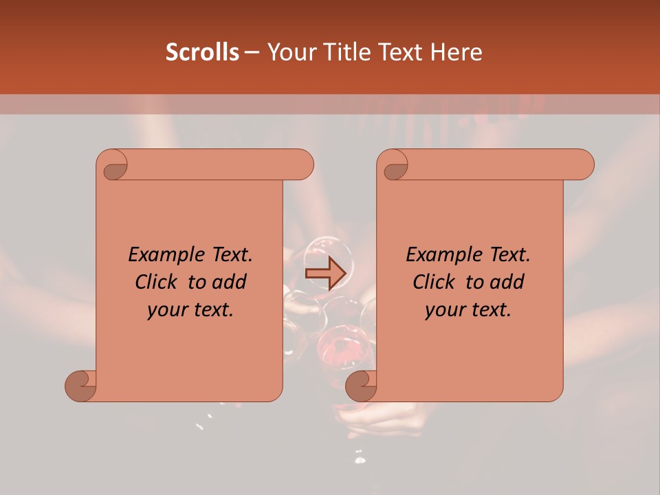 A Group Of People Holding Wine Glasses In Their Hands PowerPoint Template