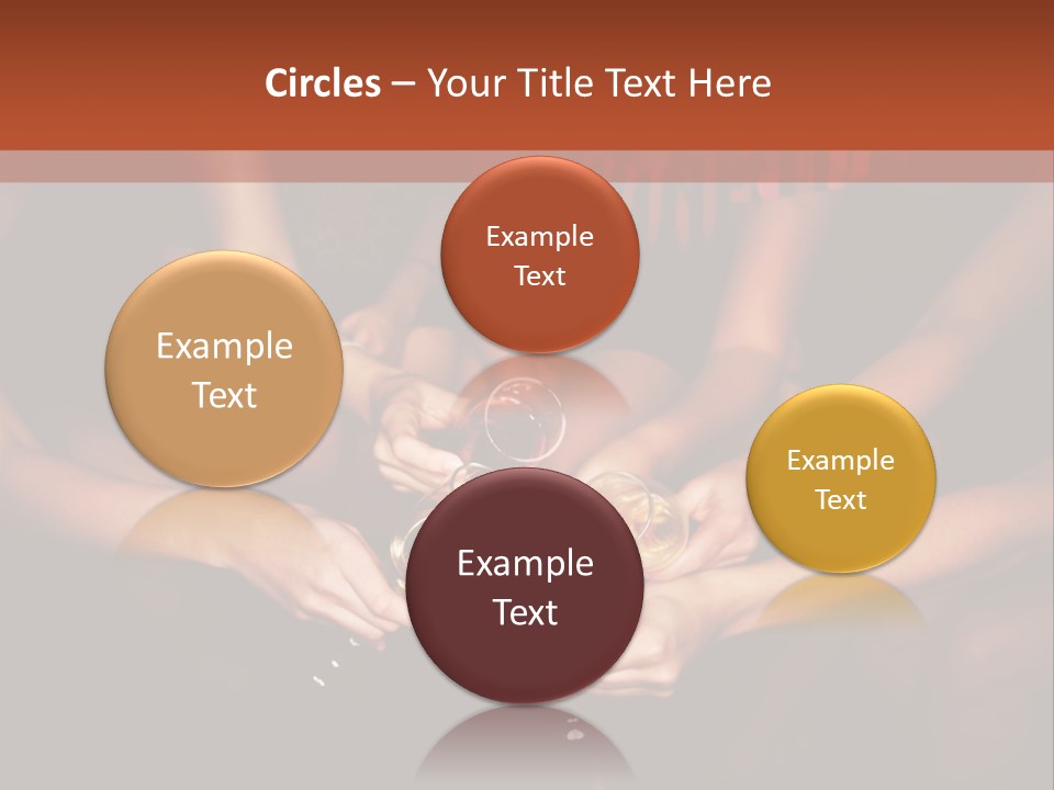 A Group Of People Holding Wine Glasses In Their Hands PowerPoint Template