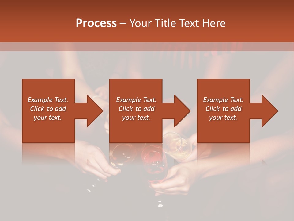 A Group Of People Holding Wine Glasses In Their Hands PowerPoint Template