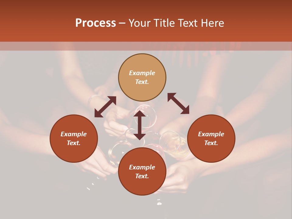 A Group Of People Holding Wine Glasses In Their Hands PowerPoint Template