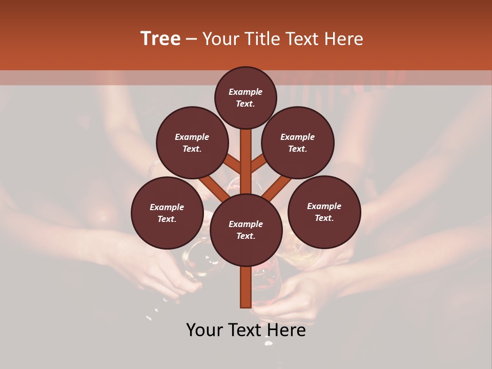 A Group Of People Holding Wine Glasses In Their Hands PowerPoint Template