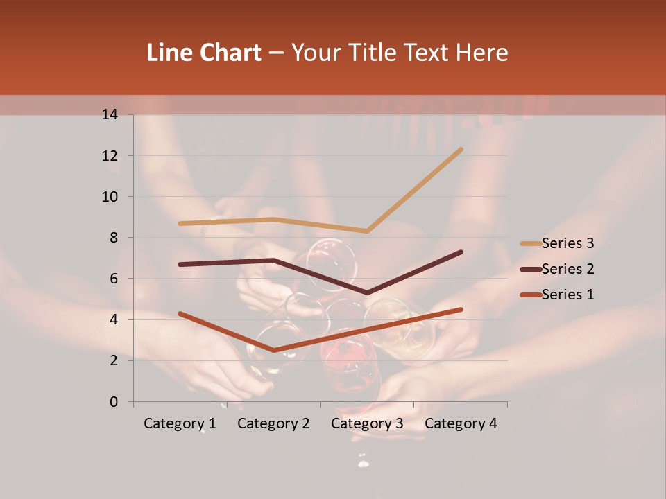 A Group Of People Holding Wine Glasses In Their Hands PowerPoint Template