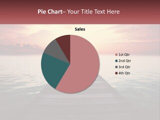 A Wooden Dock In The Middle Of A Body Of Water PowerPoint Template