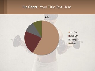 A Man Holding Two Dumbs In His Hands PowerPoint Template