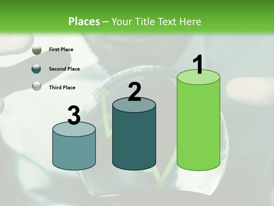 A Man Holding A Glass Ball In His Hands PowerPoint Template