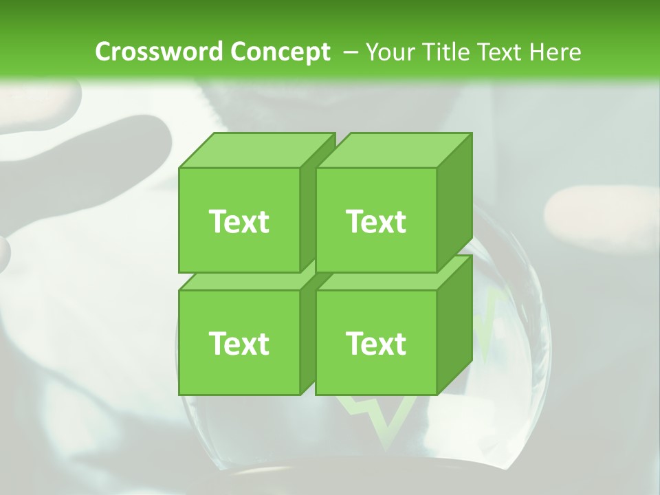 A Man Holding A Glass Ball In His Hands PowerPoint Template