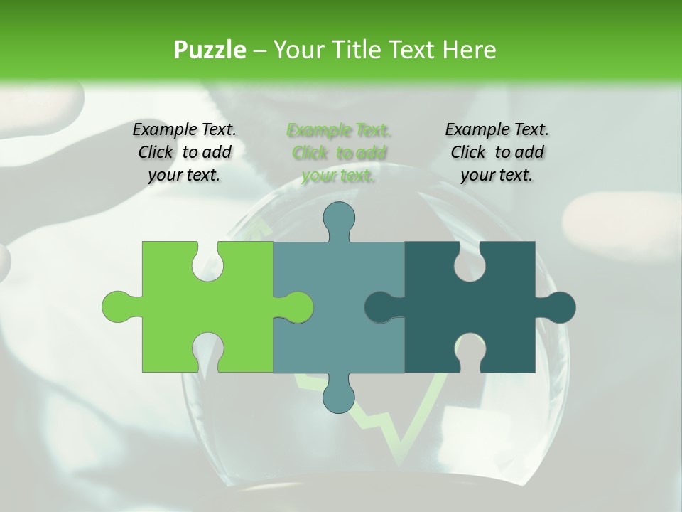 A Man Holding A Glass Ball In His Hands PowerPoint Template