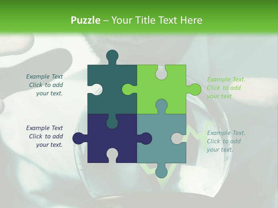 A Man Holding A Glass Ball In His Hands PowerPoint Template