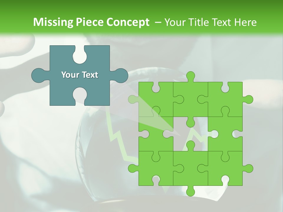 A Man Holding A Glass Ball In His Hands PowerPoint Template