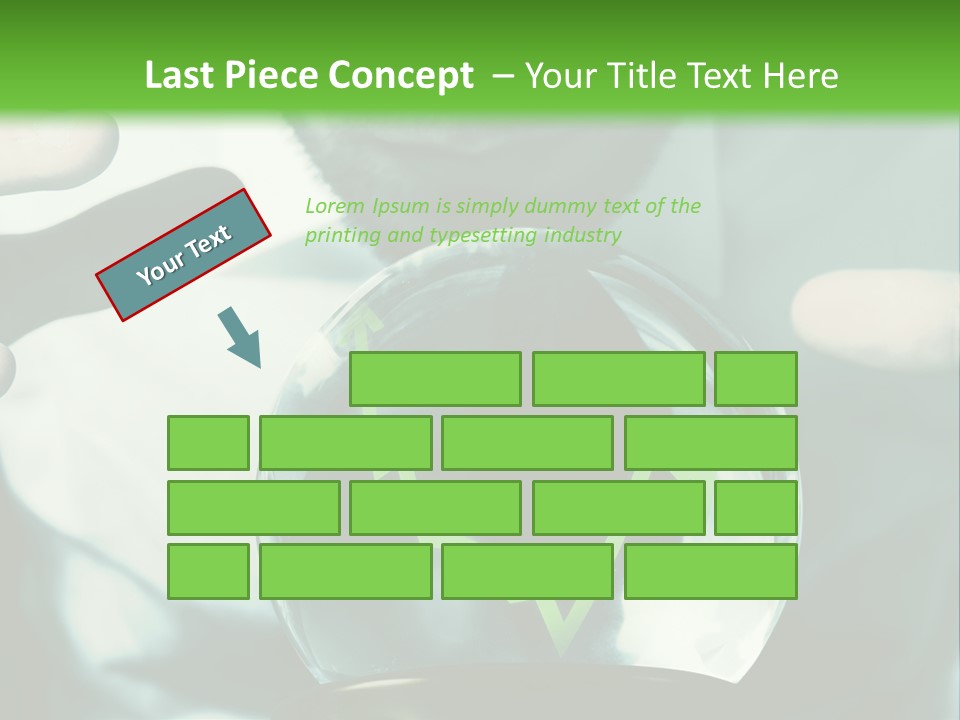 A Man Holding A Glass Ball In His Hands PowerPoint Template