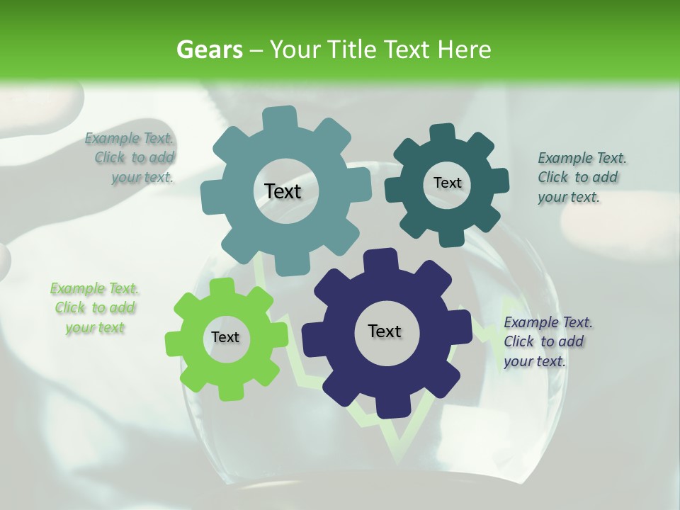 A Man Holding A Glass Ball In His Hands PowerPoint Template