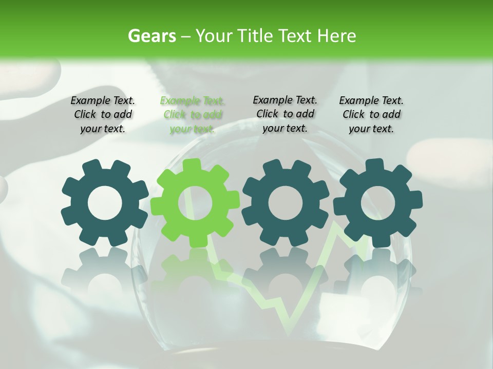 A Man Holding A Glass Ball In His Hands PowerPoint Template