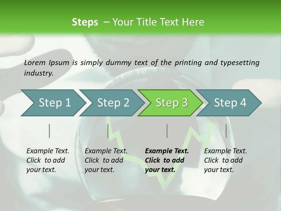 A Man Holding A Glass Ball In His Hands PowerPoint Template