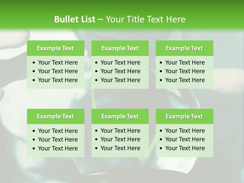 A Man Holding A Glass Ball In His Hands PowerPoint Template