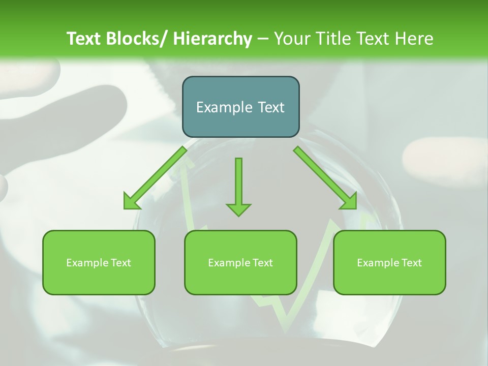 A Man Holding A Glass Ball In His Hands PowerPoint Template