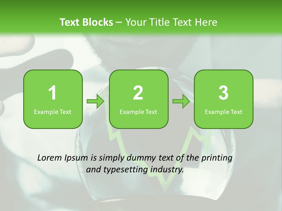 A Man Holding A Glass Ball In His Hands PowerPoint Template