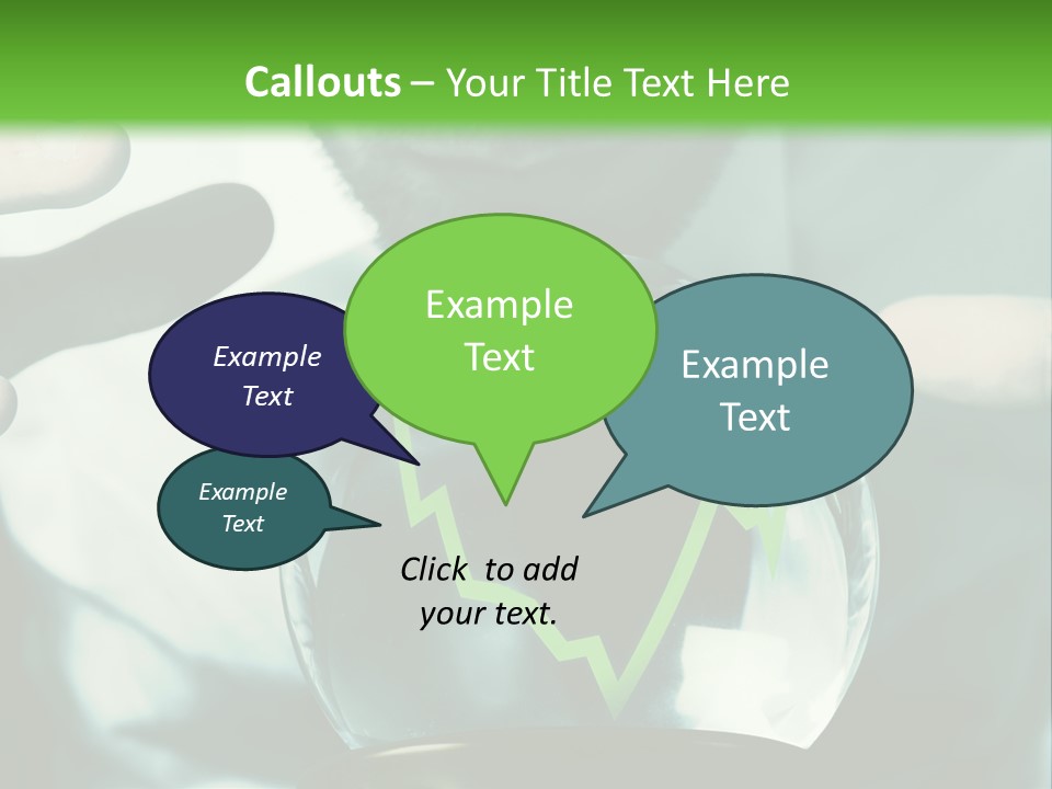 A Man Holding A Glass Ball In His Hands PowerPoint Template