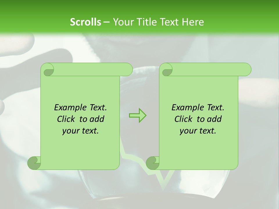 A Man Holding A Glass Ball In His Hands PowerPoint Template