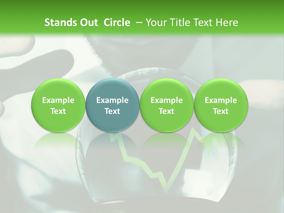 A Man Holding A Glass Ball In His Hands PowerPoint Template