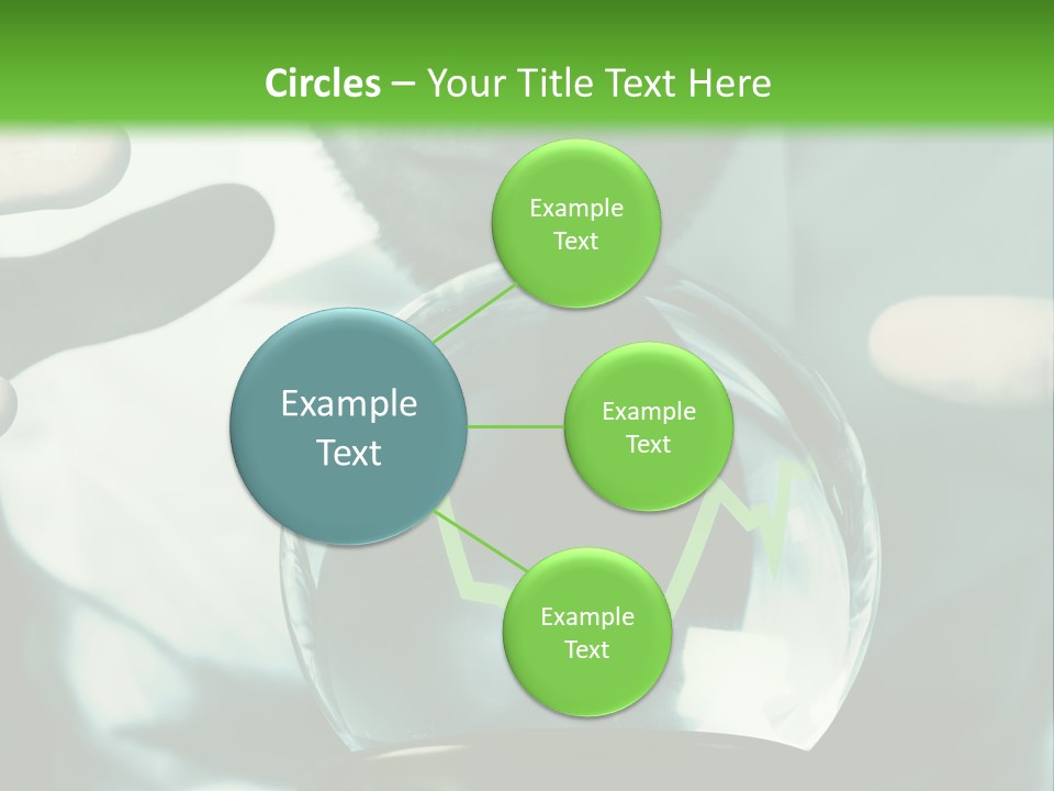 A Man Holding A Glass Ball In His Hands PowerPoint Template