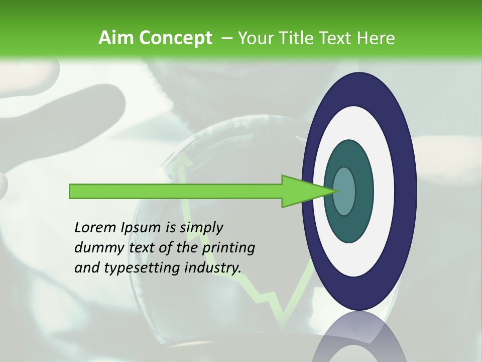 A Man Holding A Glass Ball In His Hands PowerPoint Template