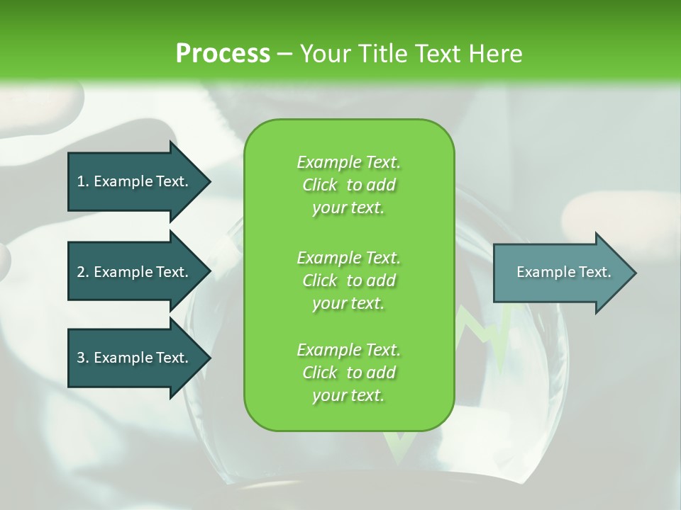 A Man Holding A Glass Ball In His Hands PowerPoint Template
