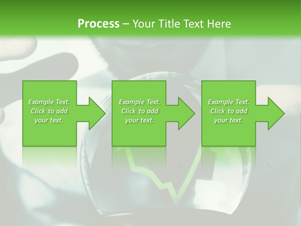 A Man Holding A Glass Ball In His Hands PowerPoint Template