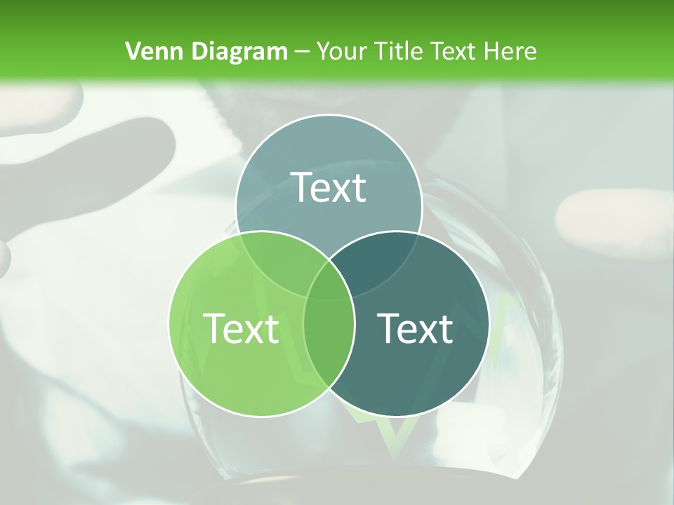 A Man Holding A Glass Ball In His Hands PowerPoint Template