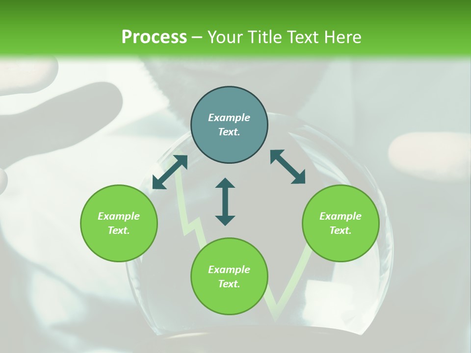 A Man Holding A Glass Ball In His Hands PowerPoint Template