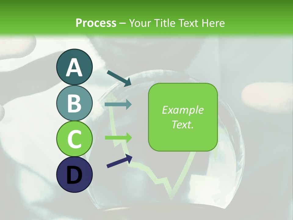 A Man Holding A Glass Ball In His Hands PowerPoint Template