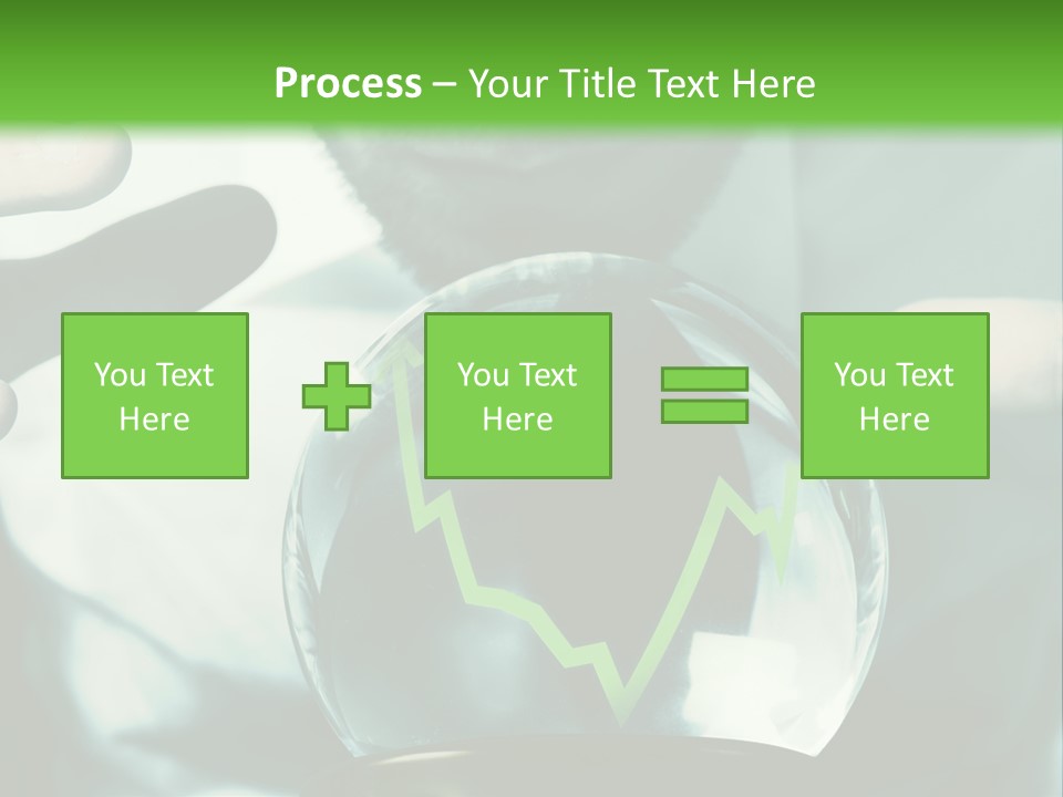 A Man Holding A Glass Ball In His Hands PowerPoint Template