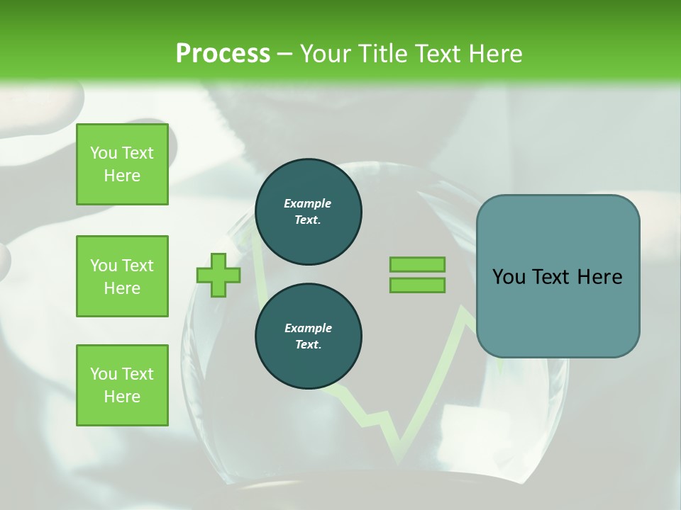 A Man Holding A Glass Ball In His Hands PowerPoint Template