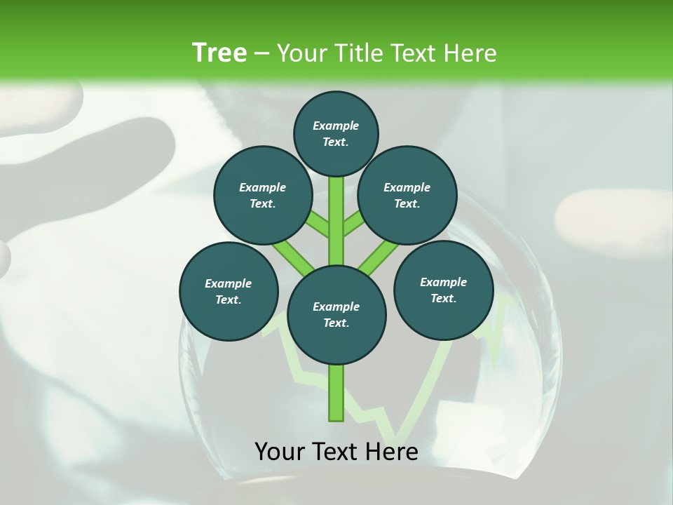 A Man Holding A Glass Ball In His Hands PowerPoint Template